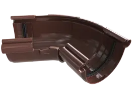 Угол желобаа 120-145°, ПВХ, серия Элит, цвет Коричневый