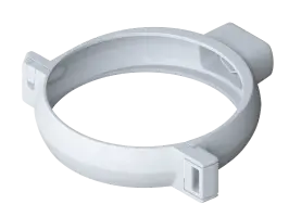 Хомут трубы, ПВХ, серия Элит, цвет Белый